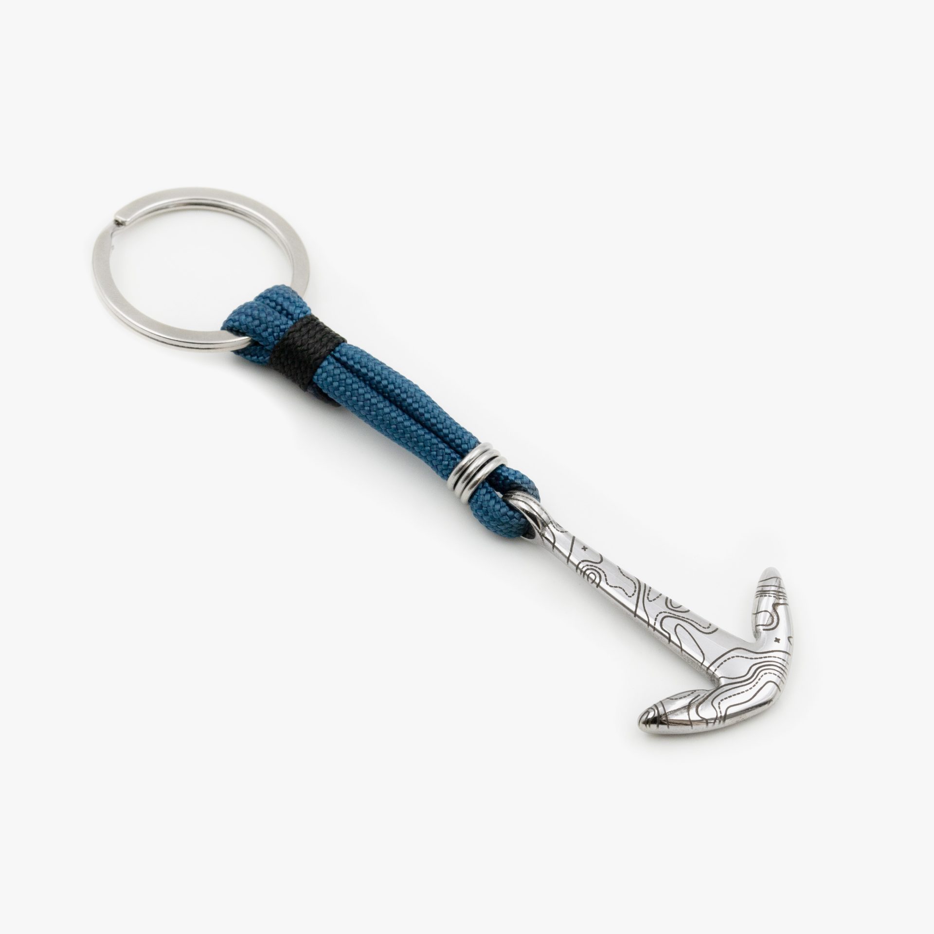 Porte clés ancre bleu packshot